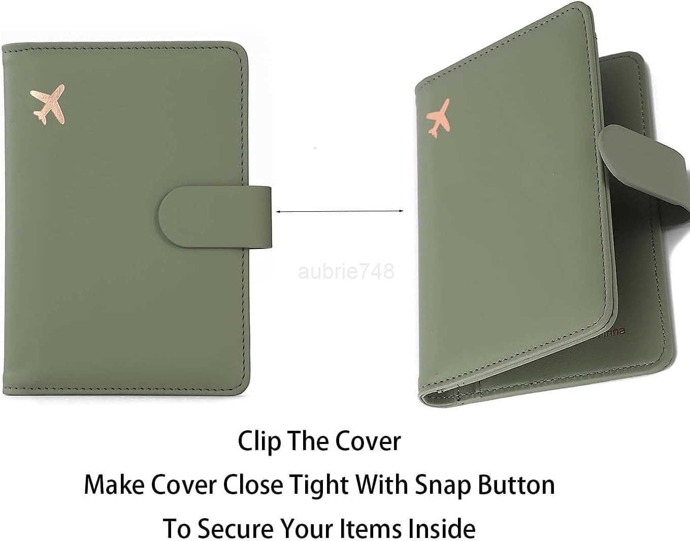Premium Leather Passport Holder Covers Case Waterproof Rfid Blocking Travel Wallet Passport Holder with Pen Holder Cute Passport Book for WomenMenZ250