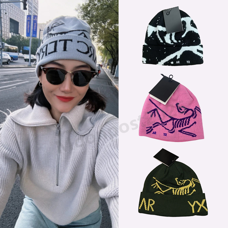 Unisex Designer Beanie for Men Women Luxury Skull Cap Bonnet Winter Soft Warm Knit Hat Ski Stocking Cuffed Cap ancient bird pattern street Hats