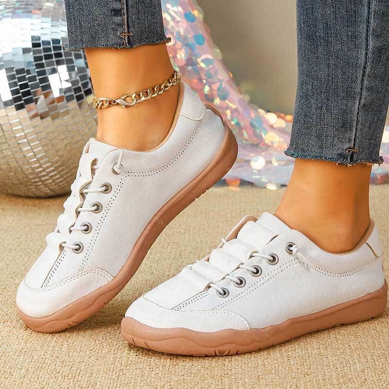 European and American women's autumn new designer shoes, fashionable casual cloth shoes, student white shoes, sports shoes