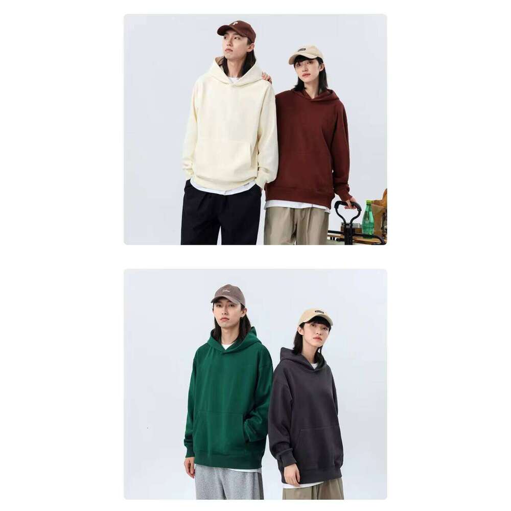 500gsm Thick Cotton Pullover Cut Men's Luxury Hoodie