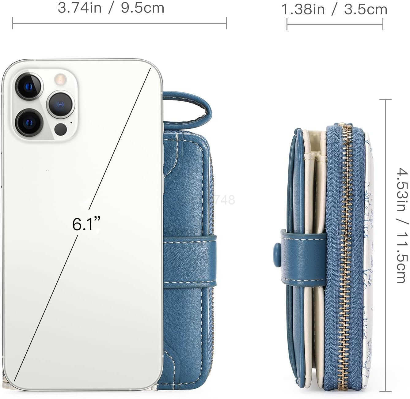 Small Wallet for Women Leather RFID Blocking Bifold Zipper Pocket CARD Holder Purse Wallets with ID WindowZ250910
