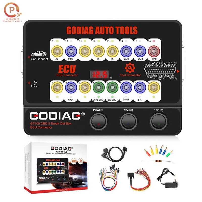 GODIAGGT100AUTOTOOLSOBDIIBreakOutBoxECUConnector Automotive Diagnostic Tools