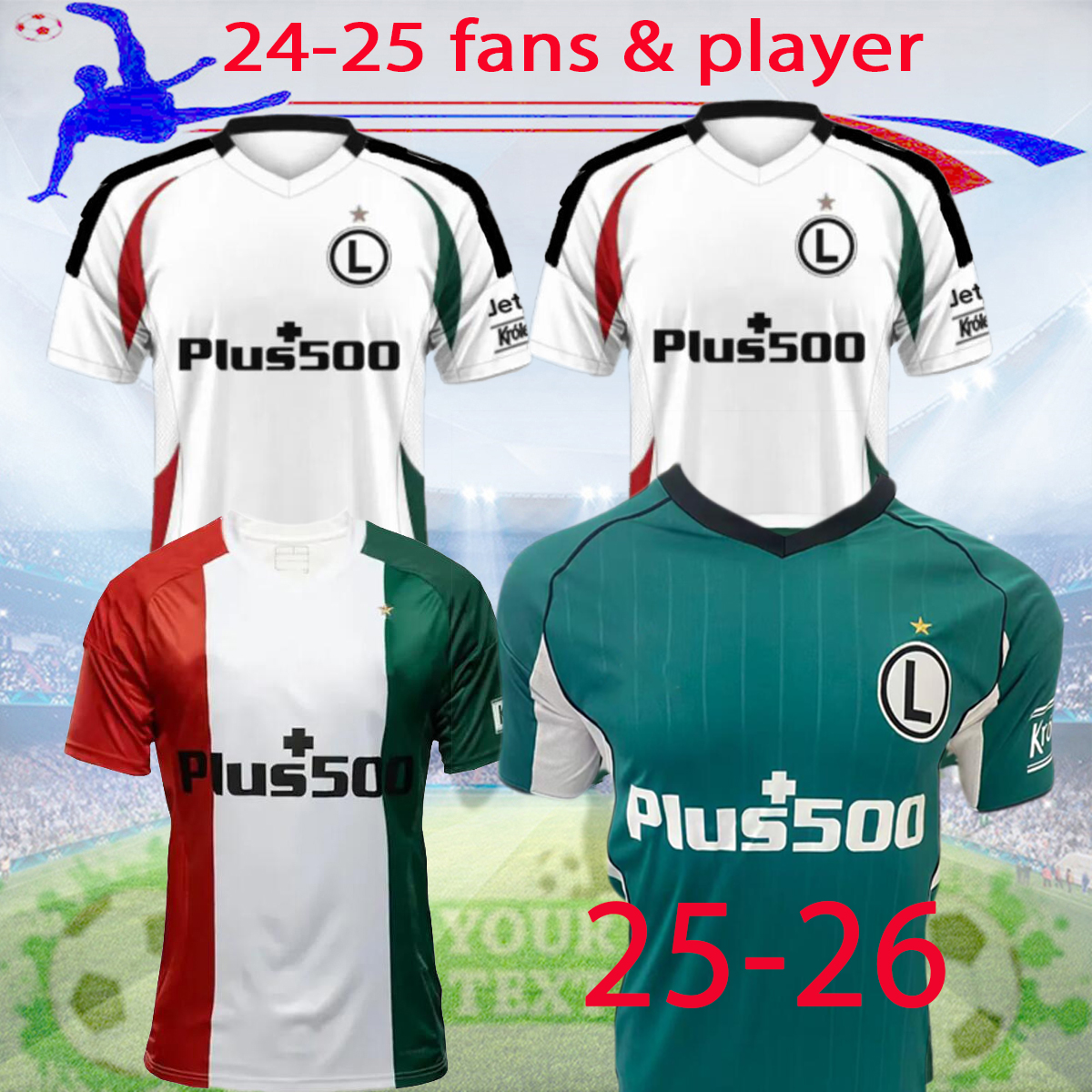 24-25-26 Legia Warsaw Home Away Soccer jerseys CHODYNA #11 NSAME #77 OYEDELE #6 maillot 2025 2026 de futol camesita men size S-XXL football shirt