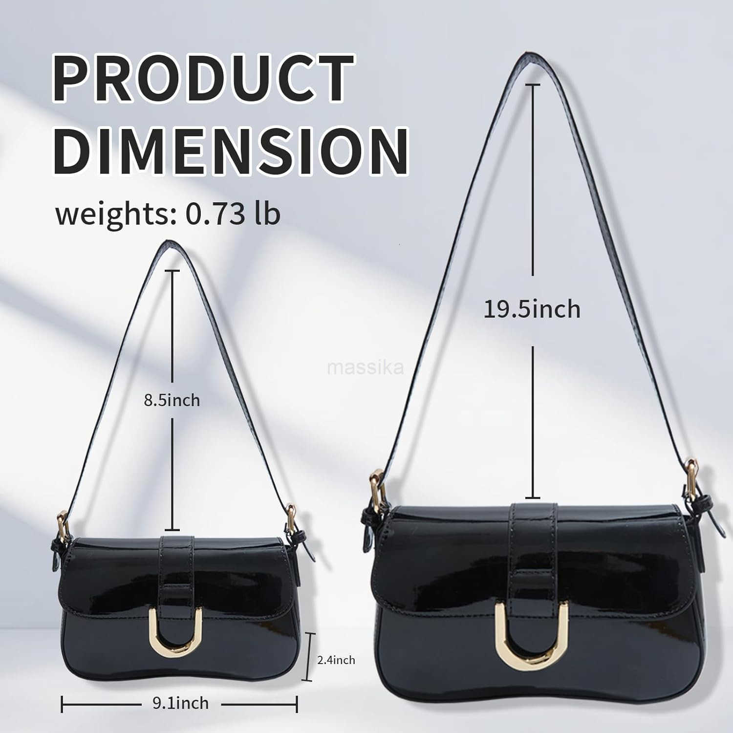 Small Shoulder BagY2K Purse for Women PU Leather Tote Handbag Clutch Purse with 2 Removable Straps Crossbody Bags M250909
