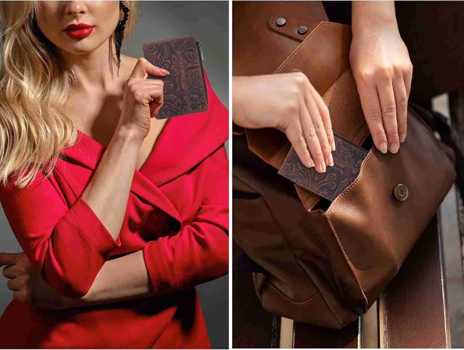 Wallet For Women Full Grain Leather Small RFID Coin Purse CARD ID Holder for LadiesBifold Wallets for TeenagerZ250910
