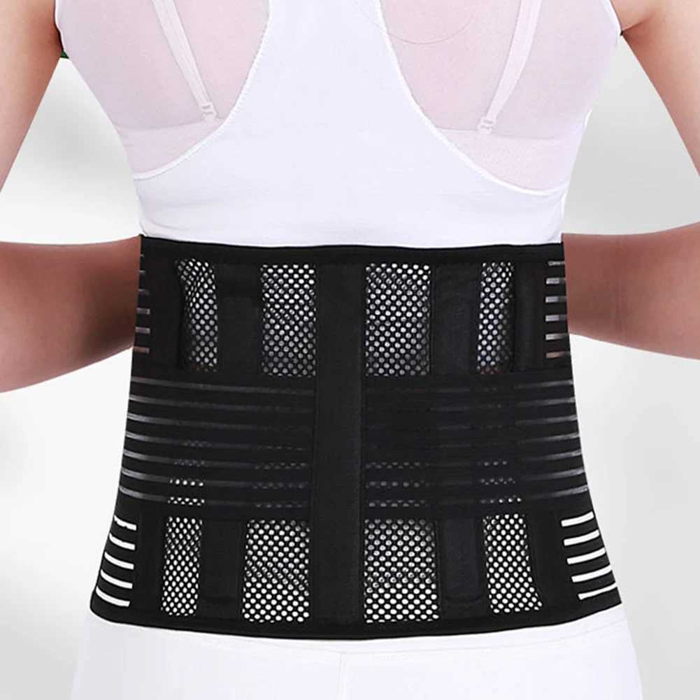Back Brace Breathable Lumbar Support Belt Adjustable Straps Back Belt Lower Back Waist Brace for Lower Back Relief Sciatica W250910