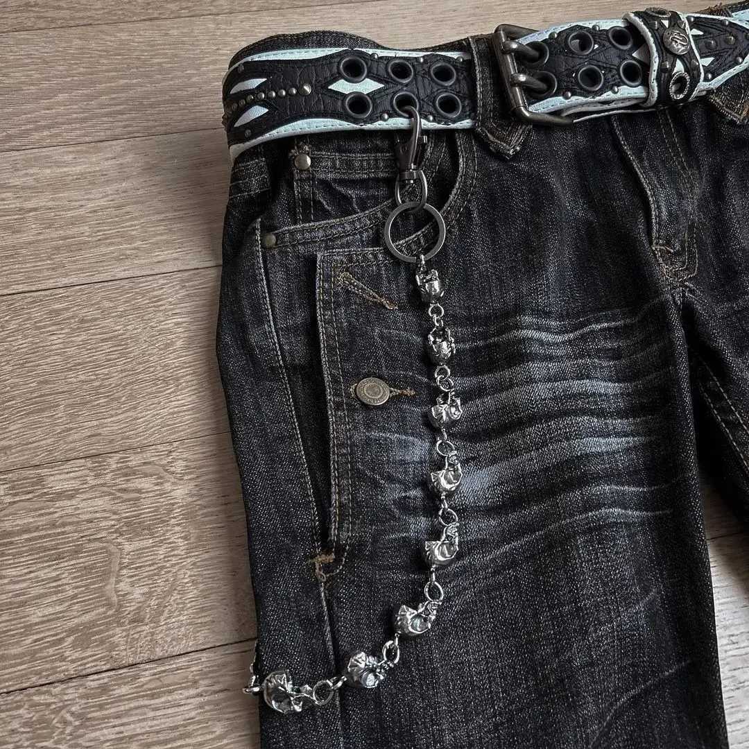 New High Waist Harajuku Loose Embroidered Women Jeans with Rock Punk Style Y2K Micro La Retro Wide Leg Pants Z250910