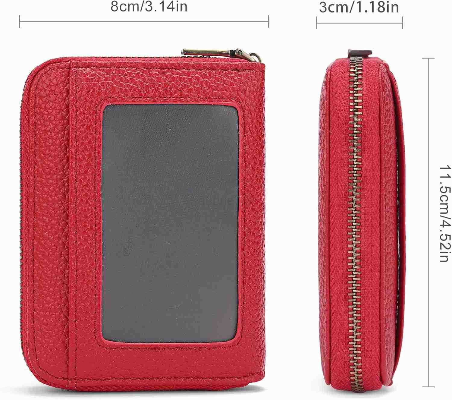 Leather Wallet Women RFID Blocking Small Compact Wallets CARD Holder with ID WindowZ250911