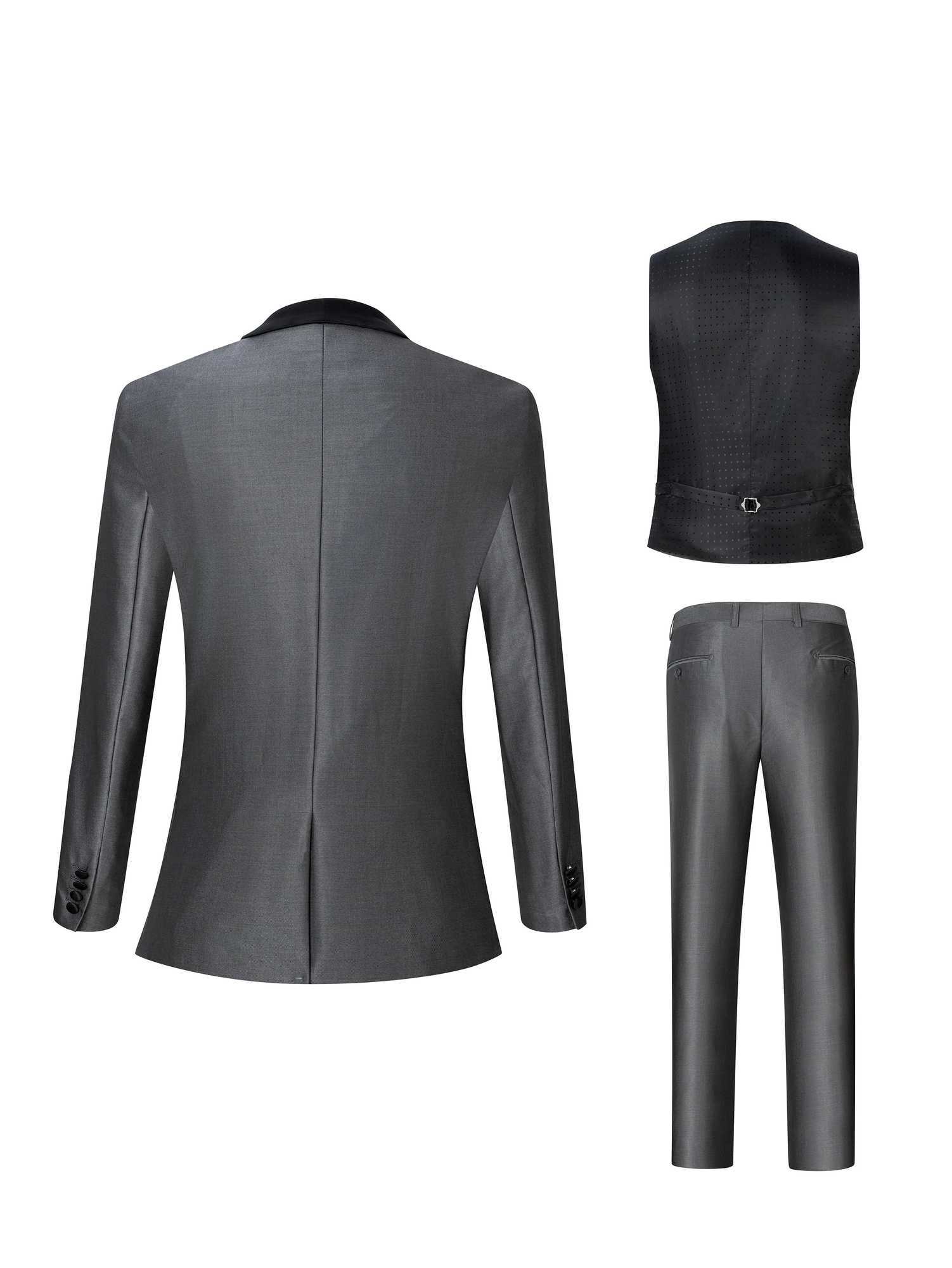 New Mens 3 Pieces Suit Formal Business Notch Lapel Slim Fit Tuxedos Best Man Blazer For WeddingBlazerVestPants W250910