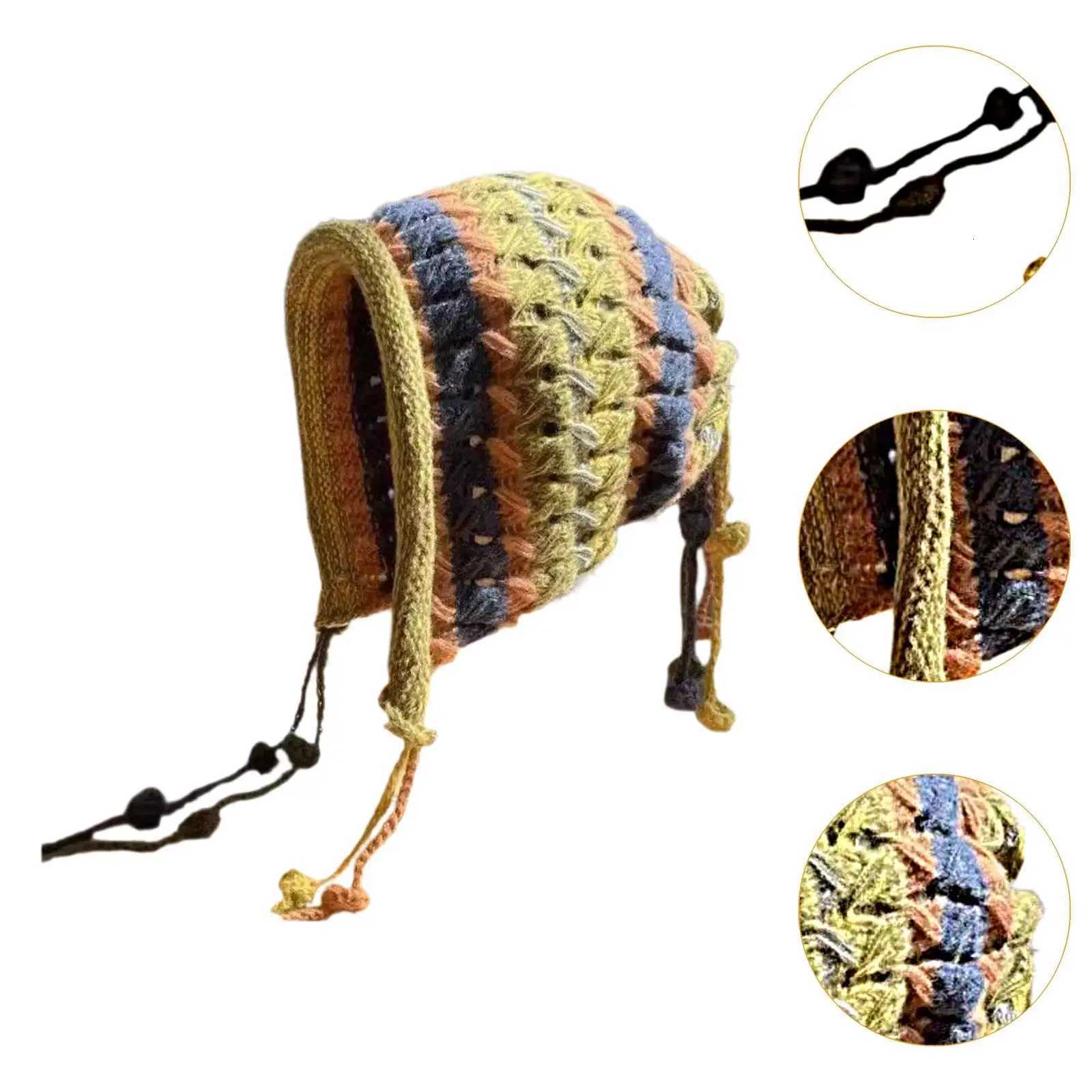 Crochet Beanie Tassel Wen Knitted Hat for Cam Party packing Autumn G250910