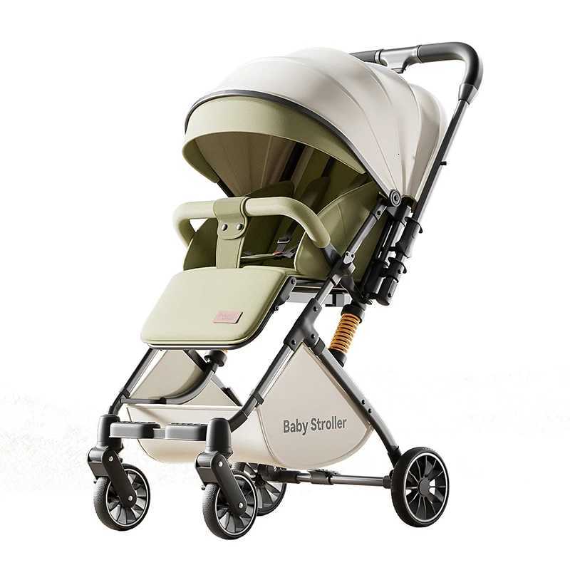 Lightweight Stroller High Landscape Twoway Baby Pram 03 years Old Travel Stroller can sit and lie down Fourwheels Baby Buggy W250910