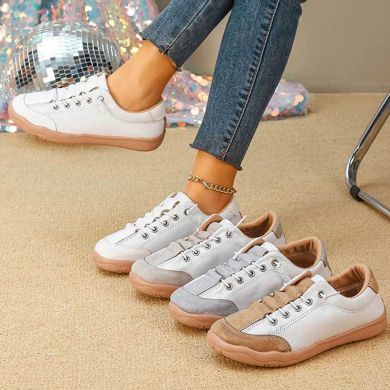 European and American women's autumn new designer shoes, fashionable casual cloth shoes, student white shoes, sports shoes