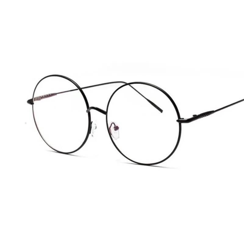 Oversized Round Metal Anti Blue Light Woman Reading Glasses Men Clear Lens Vintage Eyeglasses Presbyopia Large Computer Goggles ddmythur