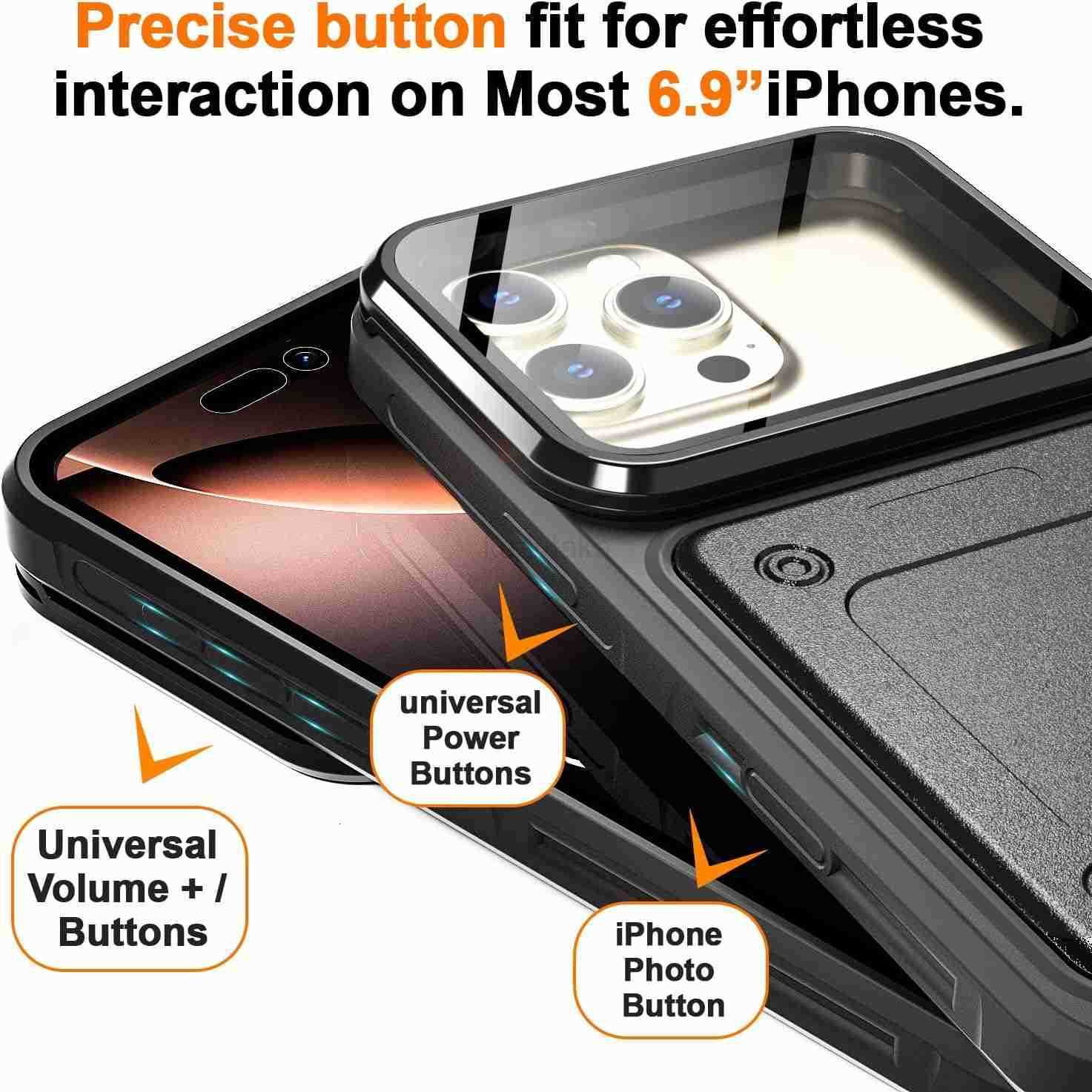 Waterproof Phone CaseCruise Essentials 2025Universal SelfCheck Function Underwater Pouch Dry Bag Beach Travel Essentials for iPhone 16e 16 15 14 13 12