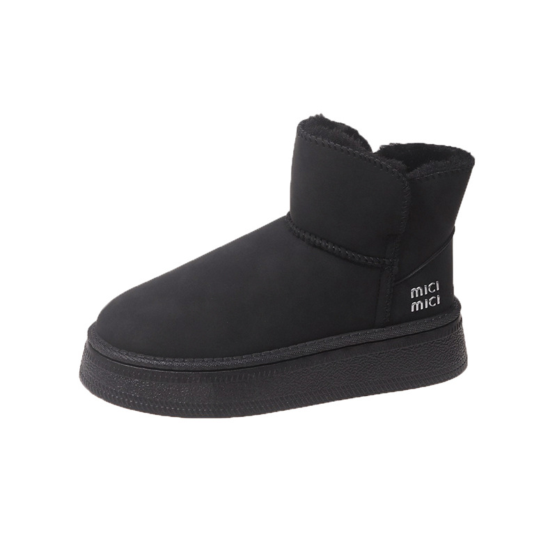 Free shipping Designer Boots Snow boots for women fashionable autumn winter new item round toe thick sole with plush outer cotton shoes black brown