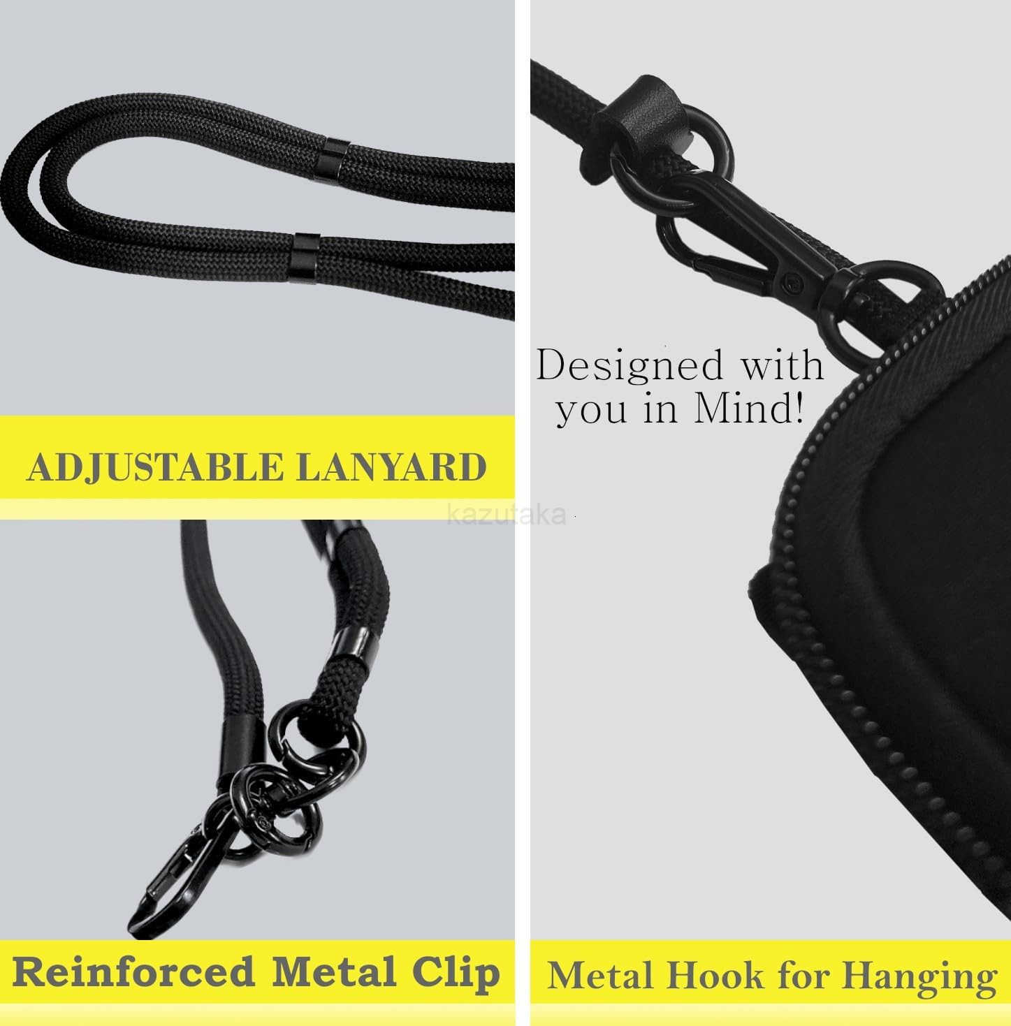 Phone Lanyard Crossbody with 2 Phone Tabs Adjustable Anti Theft Phone Strap for All Phones Metal Buckles SkinFriendly Universal Cell Phone Neck lanyar
