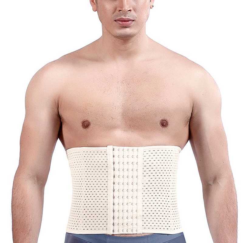 1pcs Men Sports Slimming Body Shaper Waist Trimmer Belt Corset Belly Control Belt Fitness Shapewear Reduce beer belly W250910