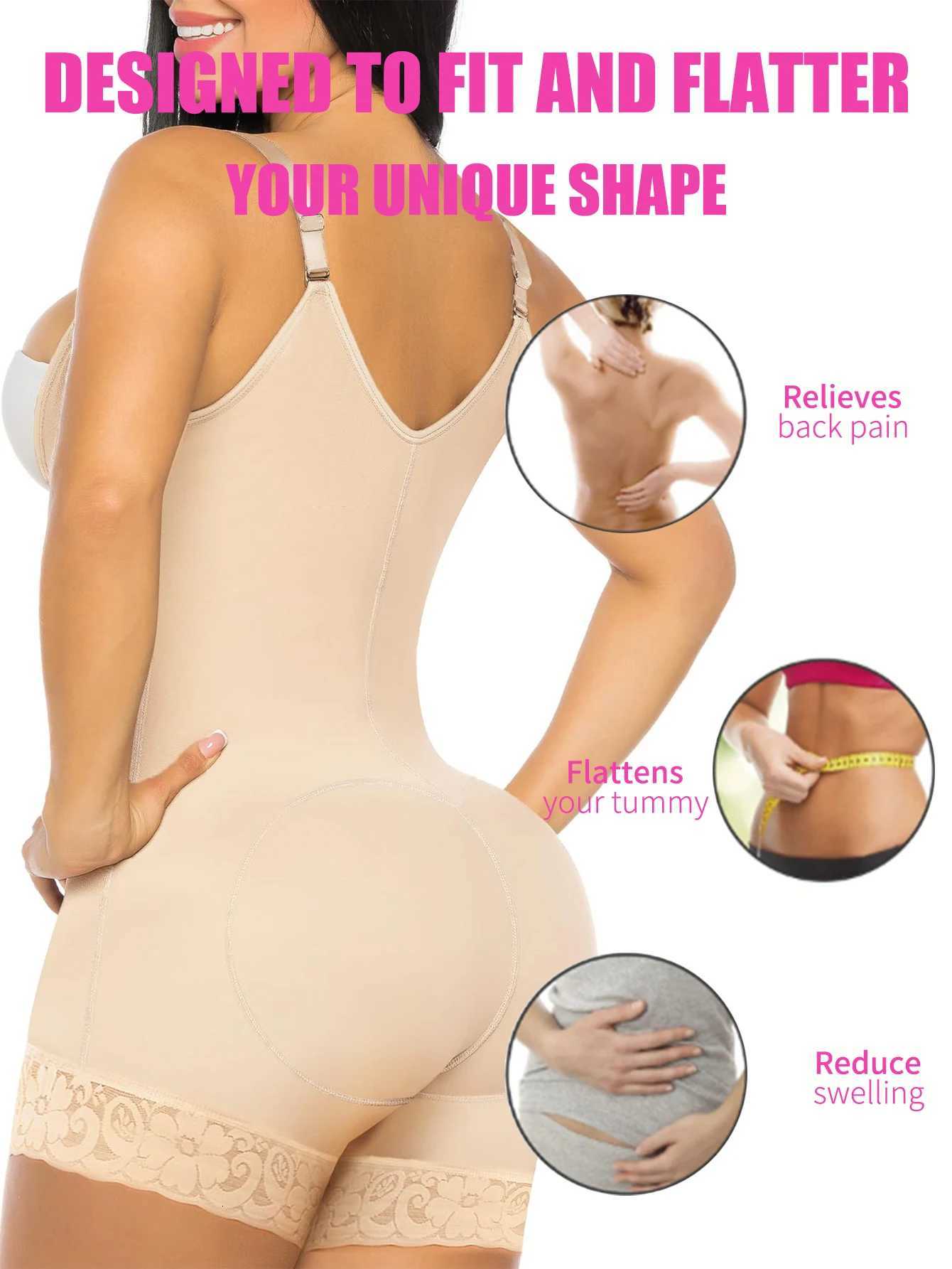 Womens Full Body Shapewear Tummy Control Shaper Girdle with Butt Lift Slimming Bodysuit Corrective Underwear W250910