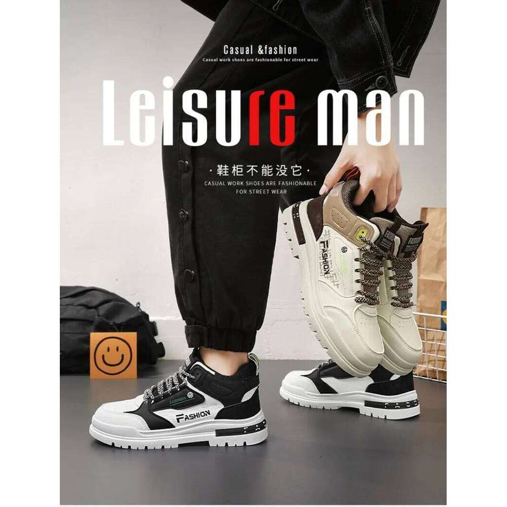 Men's Shoes Fashion High Top Sneakers High Quality Casual Shoes for Men Platform Ankle Boots Vulcanized Shoes Zapatillas Hombre