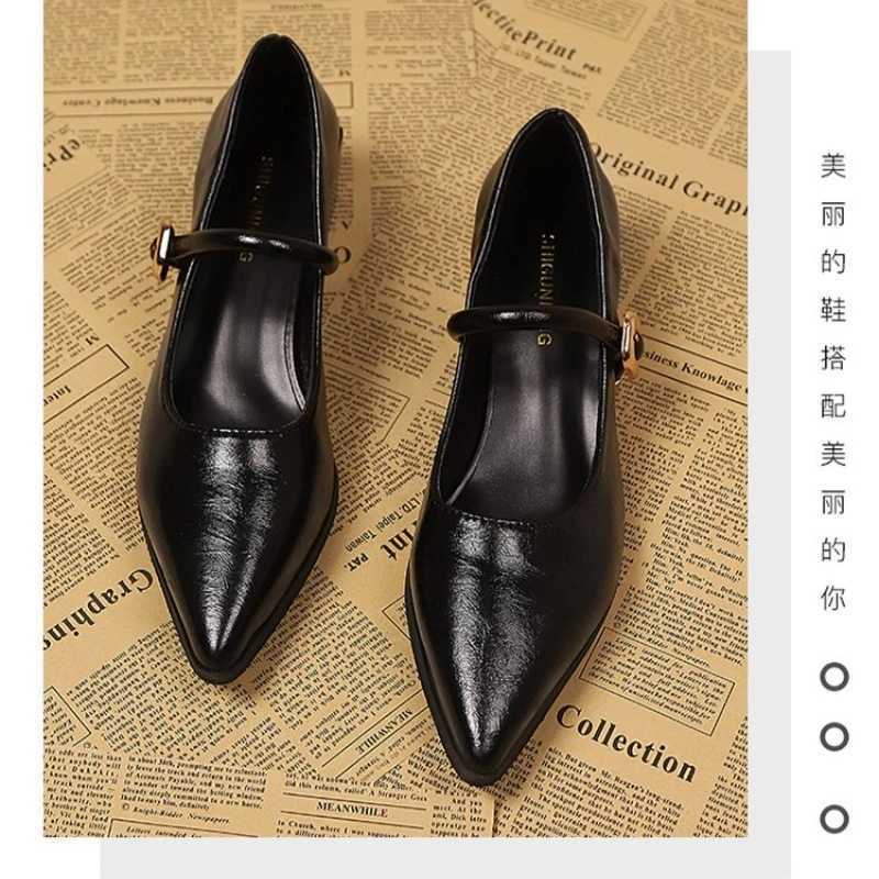 Elegant Pointed Toe Women Heels Shoes Chunky Fashion Heeled Sandals Summer 2025 Fashion Party Pumps New Dress Muejr De Sandalias W250910