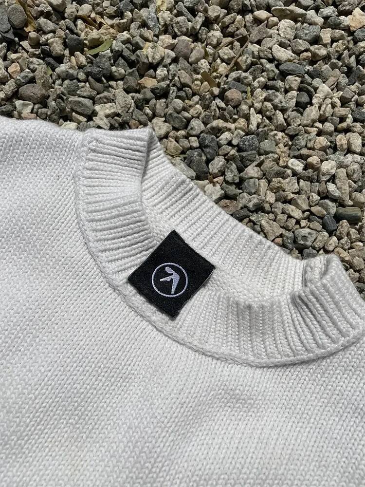 Men's Sweater Y2K Aphex Twin Knit Oversized Pullovers Gothic Jumper Winter Graphic Streetwear Long Sleeve Tops Vintage Clothing dongdumaoyi