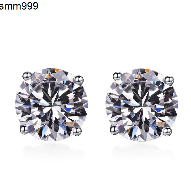 Factory Wholesale Waterproof Nickel Free GRA Diamond Jewelry 925 Silver Sterling 05 Karat Moissanite Earrings