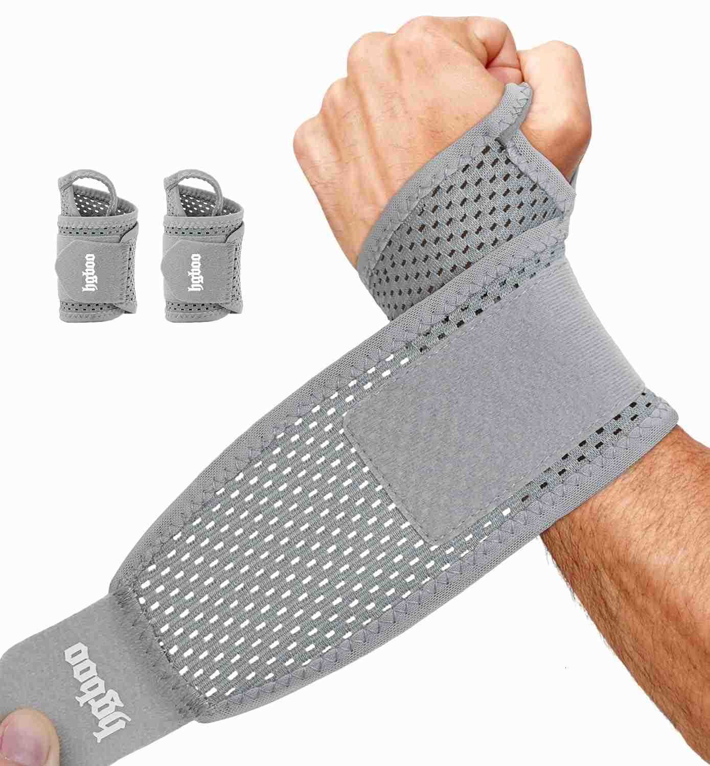 2Pack UltraThin Wrist Braces Breathable Comfort Mesh Fabric Support for Pain Relief Ideal for Carpal Tunnel Tendonitis Sports Fitness and Daily Use Ad