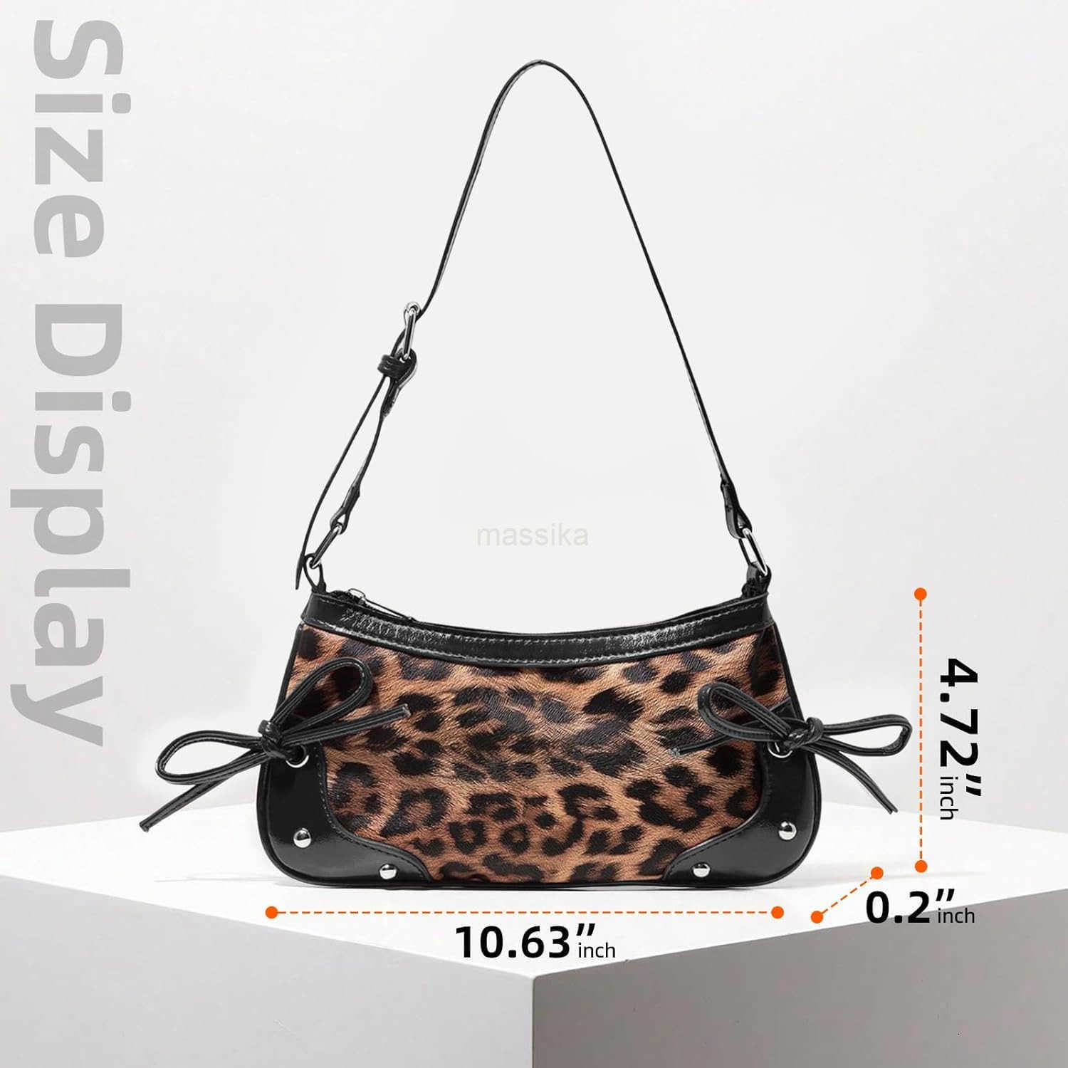 Fashionable Leopard Womens Crossbody Bag Shoulder Bag Clutch Purse Vintage Chic for Everyday and Formal Occasions Black M250910