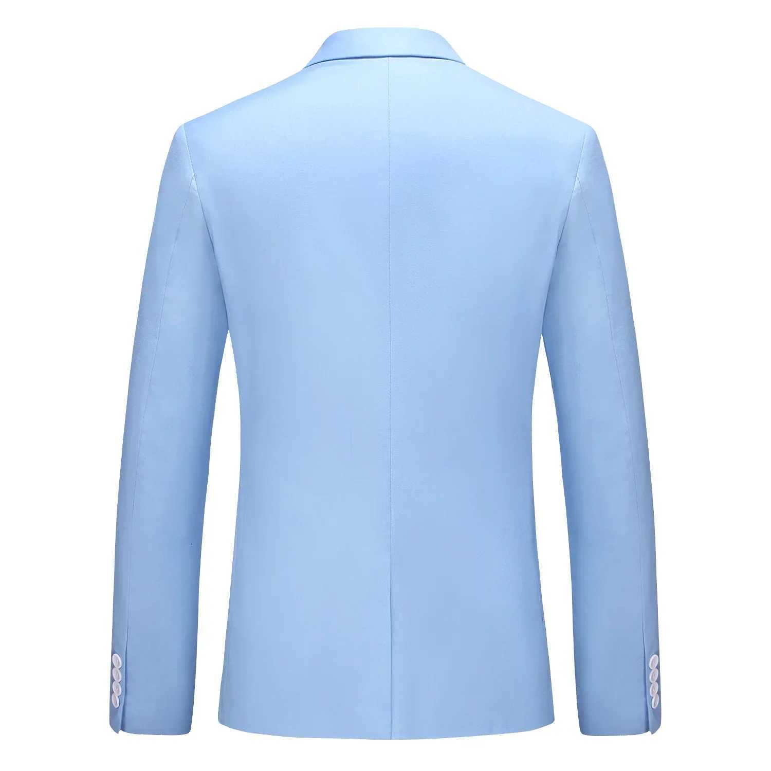 Gray Doublebreasted Men Suit Jacket BusinessOffice Coat 6 Colors Available Asian Size Fit Slim Silhouette Blazers M6XL W250910
