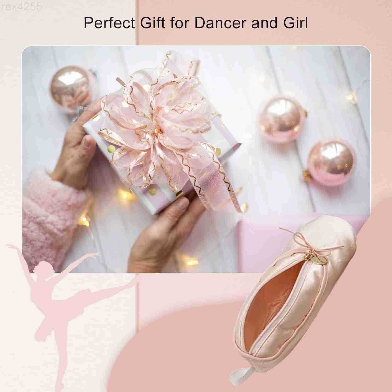 Makeup Ballet Bag Cute Cosmetic Bag Dance Recital Gifts for Girls Ballet Shoe Pencil Case Small Cosmetic Bag Bow Mini Dance Bag for Girls Makeup Brush