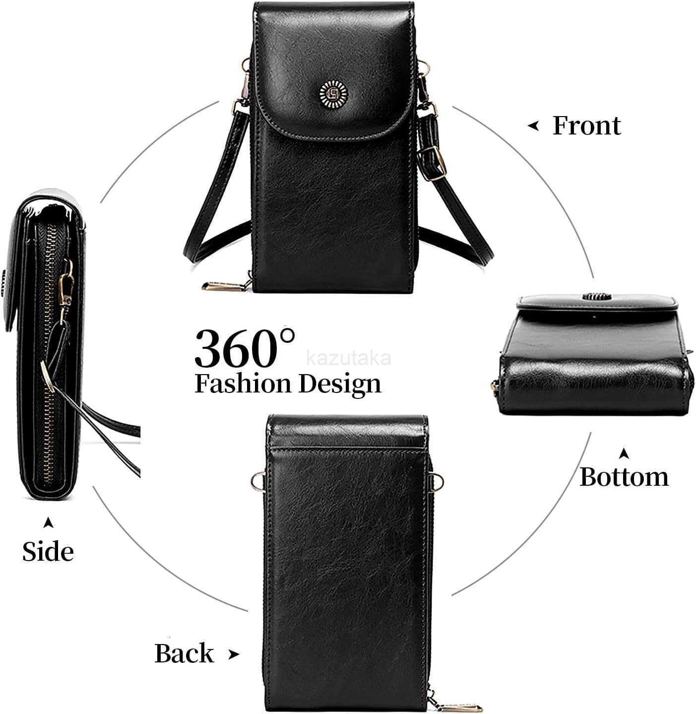 Vegan Leather Small Crossbody Bags for Women RFIDBlocking Phone Wallet Purse Z250910