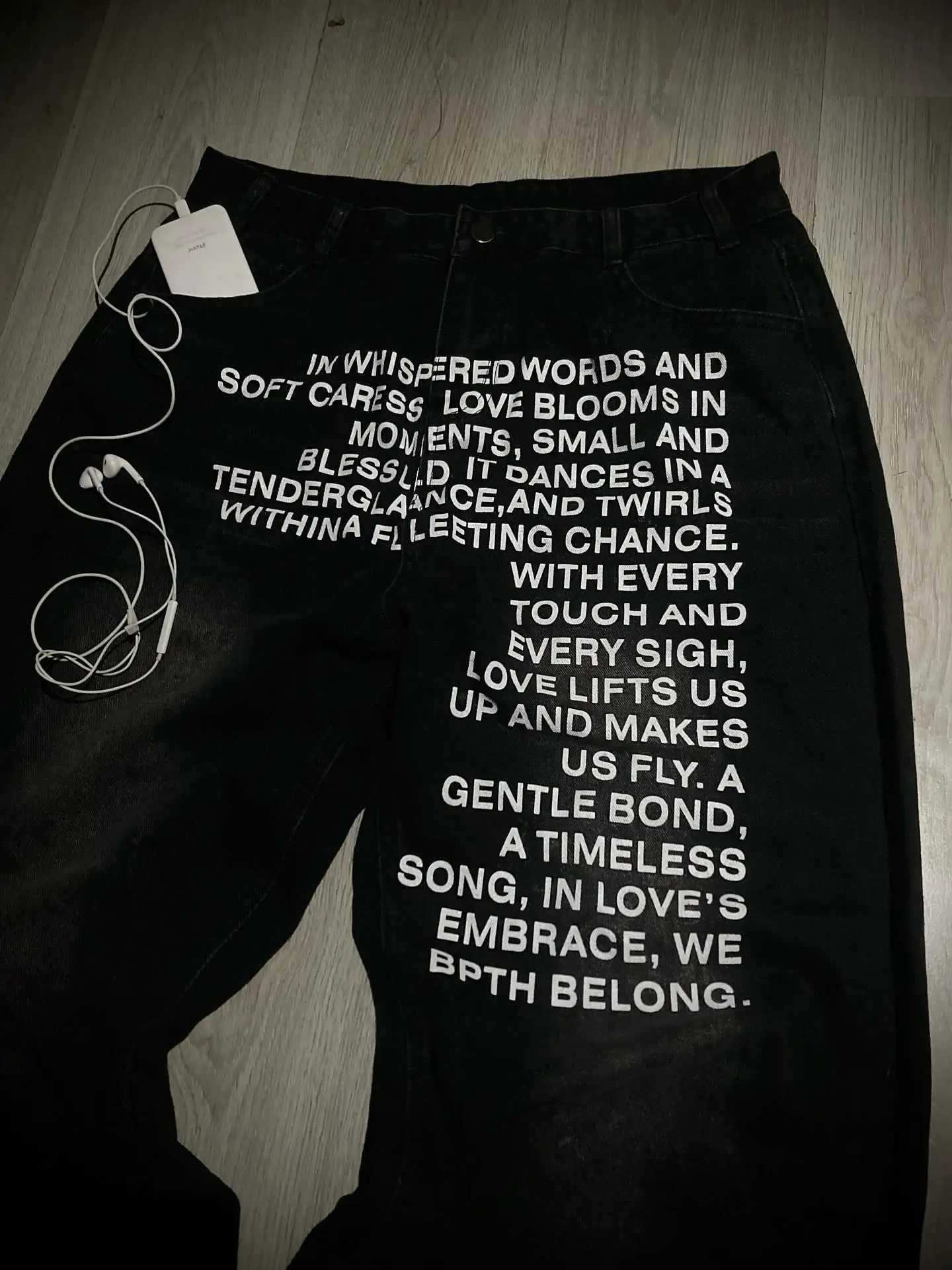 Y2k Hot Sell Letter Denim Pants Embroidery Baggy Jeans Straight Wide Leg Jeans Casual Hip Hop Streetwear Z250910