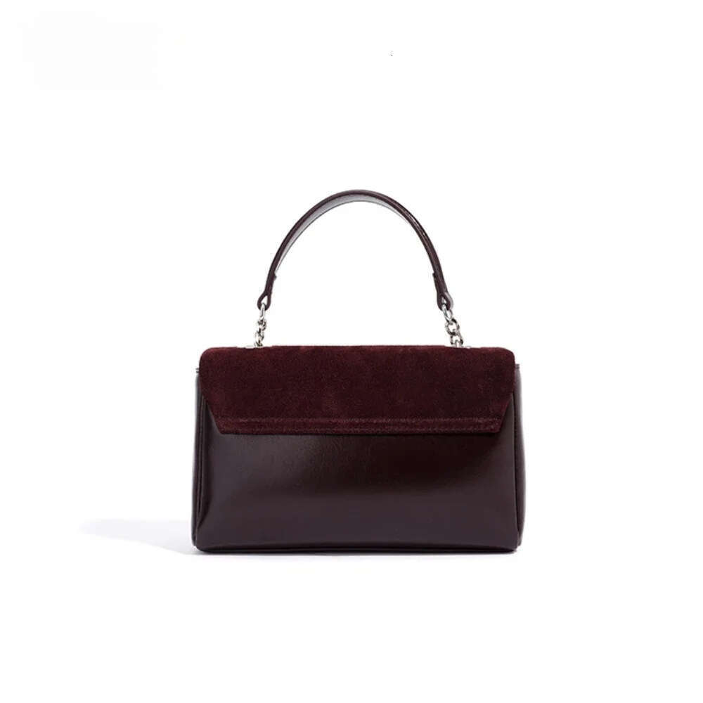 New 2025 Winter Classic Compact And Exquisite Flap Matte Suede Cow Leather Women Crossbody Chain Strap Shoulder Bag