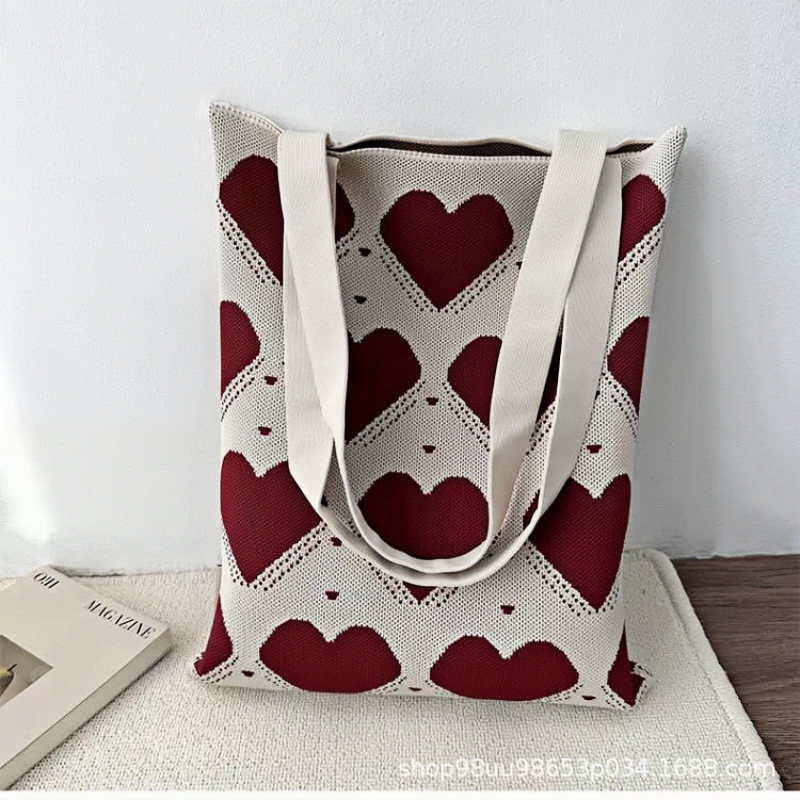 New Heart Shaped Pillow Free Shipping Student Tutoring Bag Designer Bag Office Worker Document Bag High Appearance Japanese And Luxury Bag Korean Simp