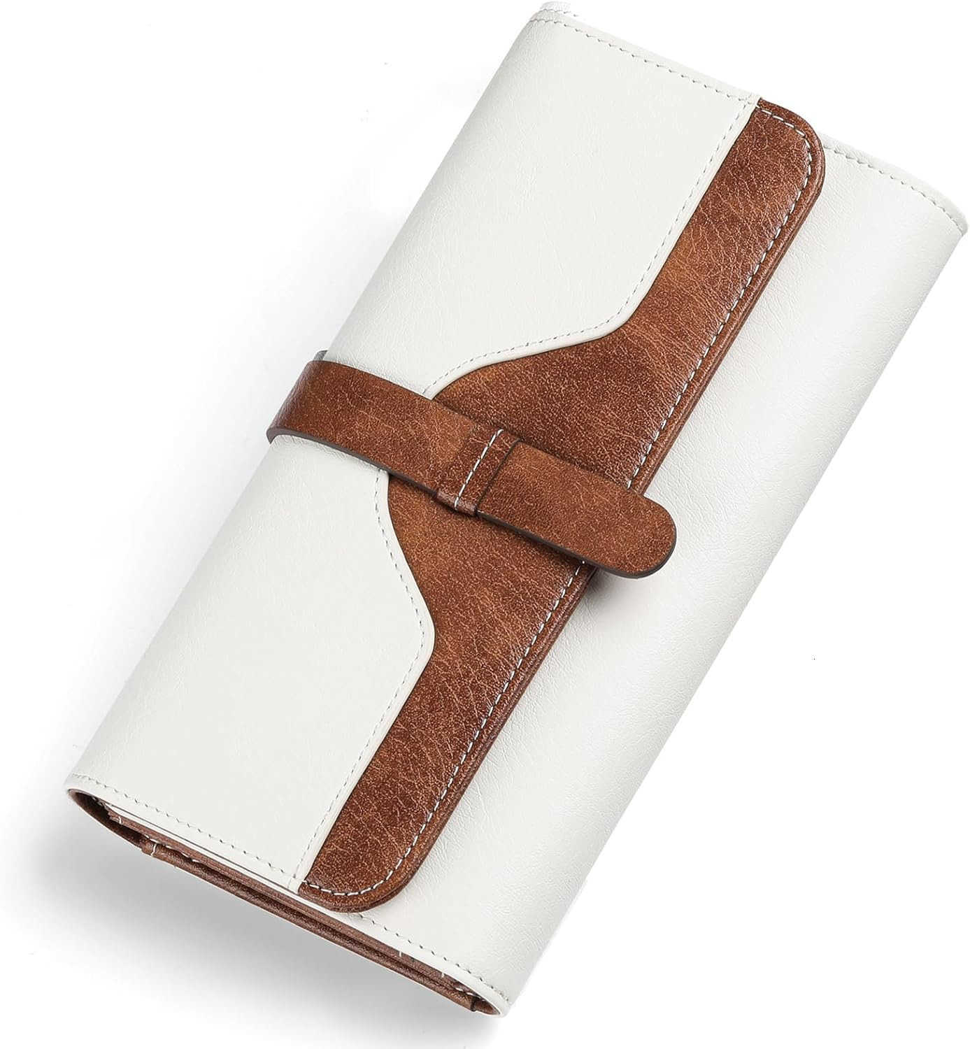 Wallets for Women Leather with RFID Blocking Trifold CARD Holder with ID Window WalletZ250910