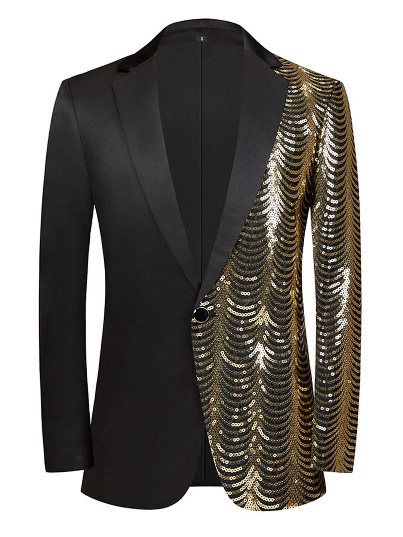 New 2025 Mens Wedding Party Blazer Suits Jackets Wave Sequins Shiny Casual Trend Suits Male Luxury Fashion Jacket Suit for Men W250910