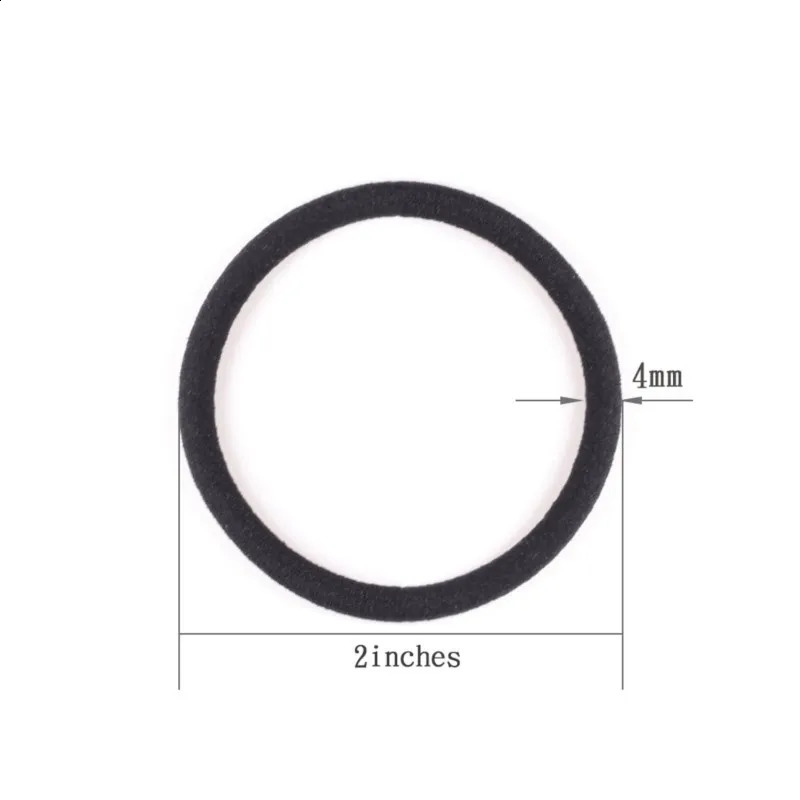 1050pcs 4mm Mix Color Black No Damage Elastics Hair Ties Bands Leagues Tails Holders for Men Women Girls and Boys Bulk 250909