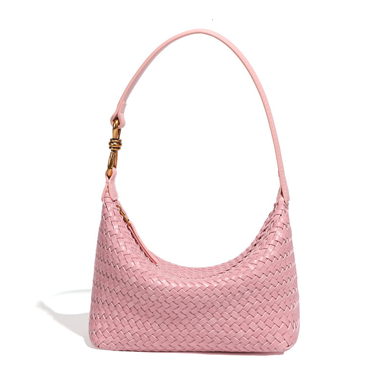 Early Autumn New Handmade Woven for Women Soft Leather Lunch Box Hobo Underarm Dumpling Versatile Light Luxury Tofu Bag