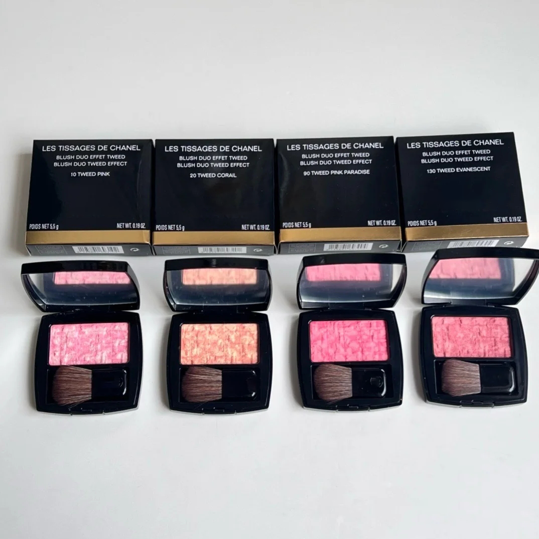 Powder Blusher Twill Soft Cloth Star Color Powder Blusher Plate Weaving High Gloss Pearl Lightbrightening And Lasting Makeup