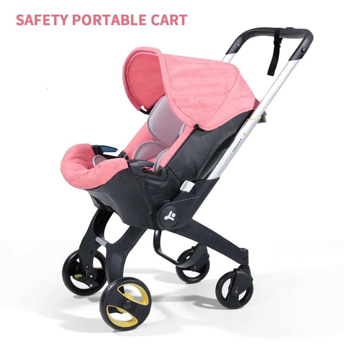 Travel baby stroller bidirectional push metal frame foldable for easy carrying W250910