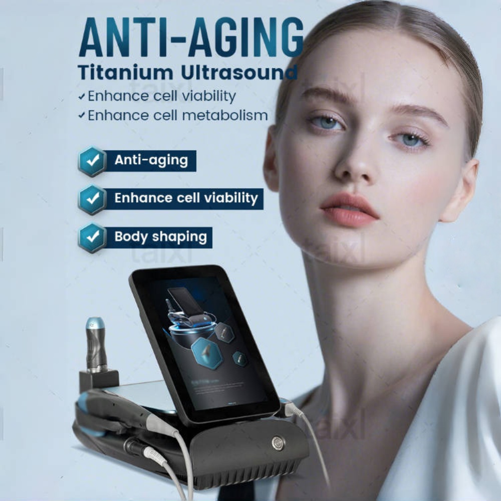 3 in 1 Titanium Ultrasonic Advanced Anti Aging Beauty Instrument Enhances Cellular Vitality and Cellular Metabolism