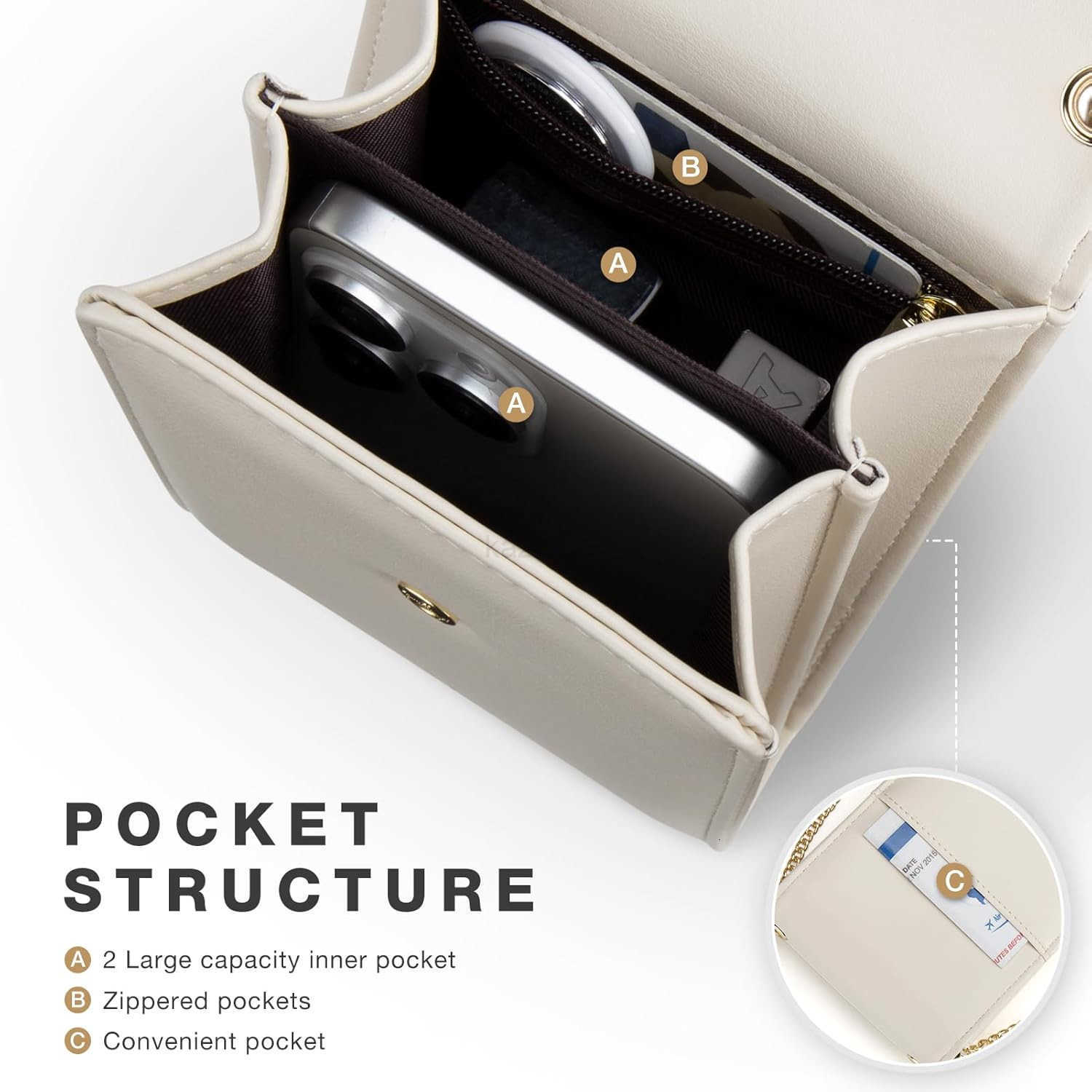 Cell Phone Purse with Crossbody Strap Small Crossbody Purse for Women Mobile Phone Bags Leather Passport Bag Z250910