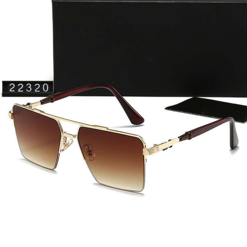 New Men's Square Frame Fashion Trendy Casual Driving Outdoor Sunglasses 22320
