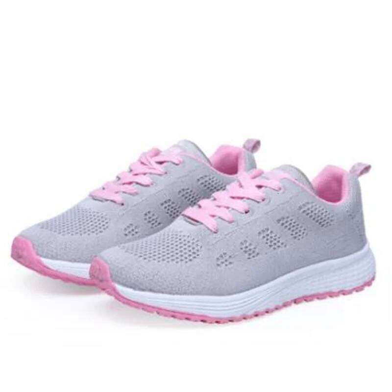 2025 new Women's Sneakers Spring Autumn Fashion Mesh Breathable Casual Shoes Soft soled anti slip outdoor running shoe size36-41