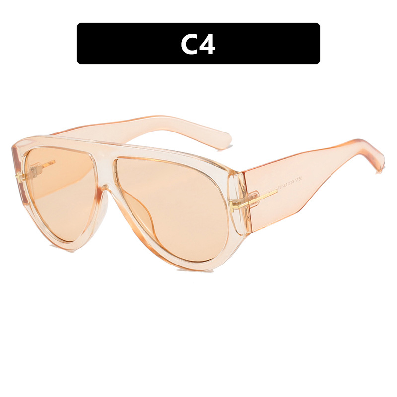 Sunglasses Oversized Round Men 2024 Trendy Vintage Circular Big Frame Shades Fashion UV400 Shield Eyewear For Women