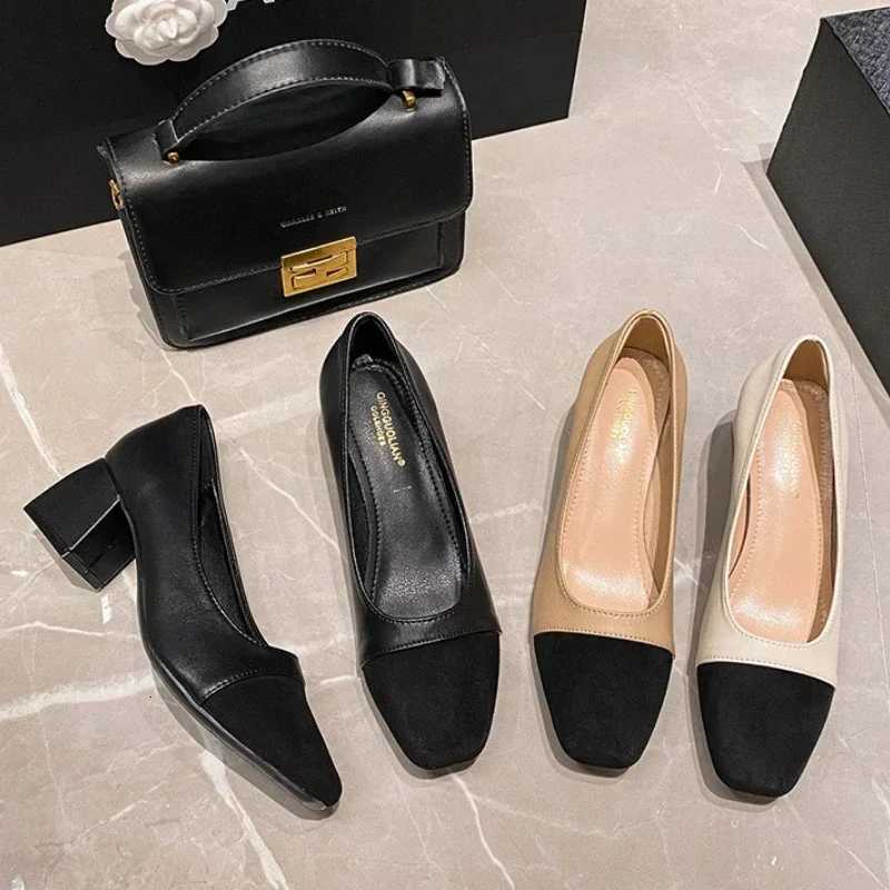 Womens High Heels Luxury Designer Shoes French Autumn New Slip on Casual Office Work Loafer Pumps Zapatillas Mujer 2024 W250910