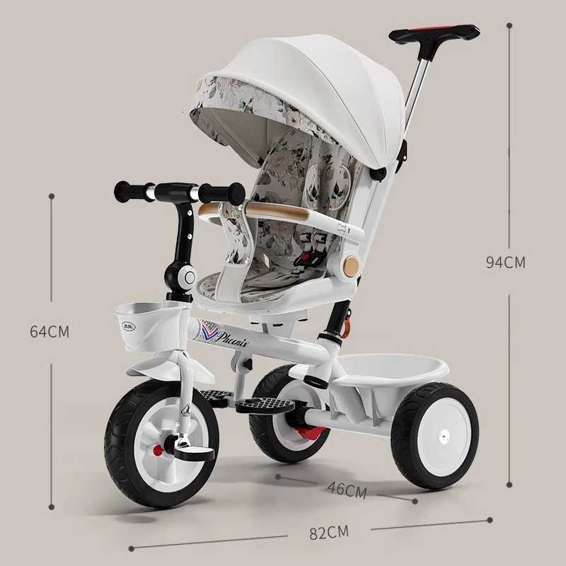 Multifunctional Childrens Threewheeled Pedal Car can Sit and Lie Down Twoway Large Baby Stroller 16 Years Old Bike W250910