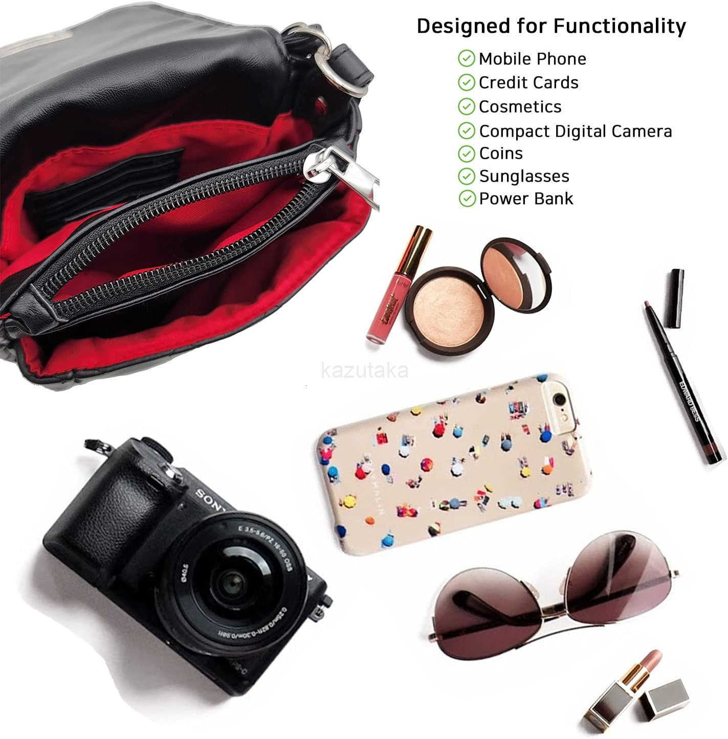 Phone Crossbody Bags for Women Small Vegan Leather Mini Shoulder Wallet Card Quilted Purse Z250910