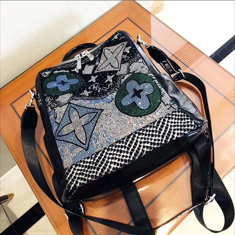 Brand Women's Backpack Colorful Dias Bagpack Large Capacity Female Fashion Shoulder Bag New Girl' Schoolbag high-quality