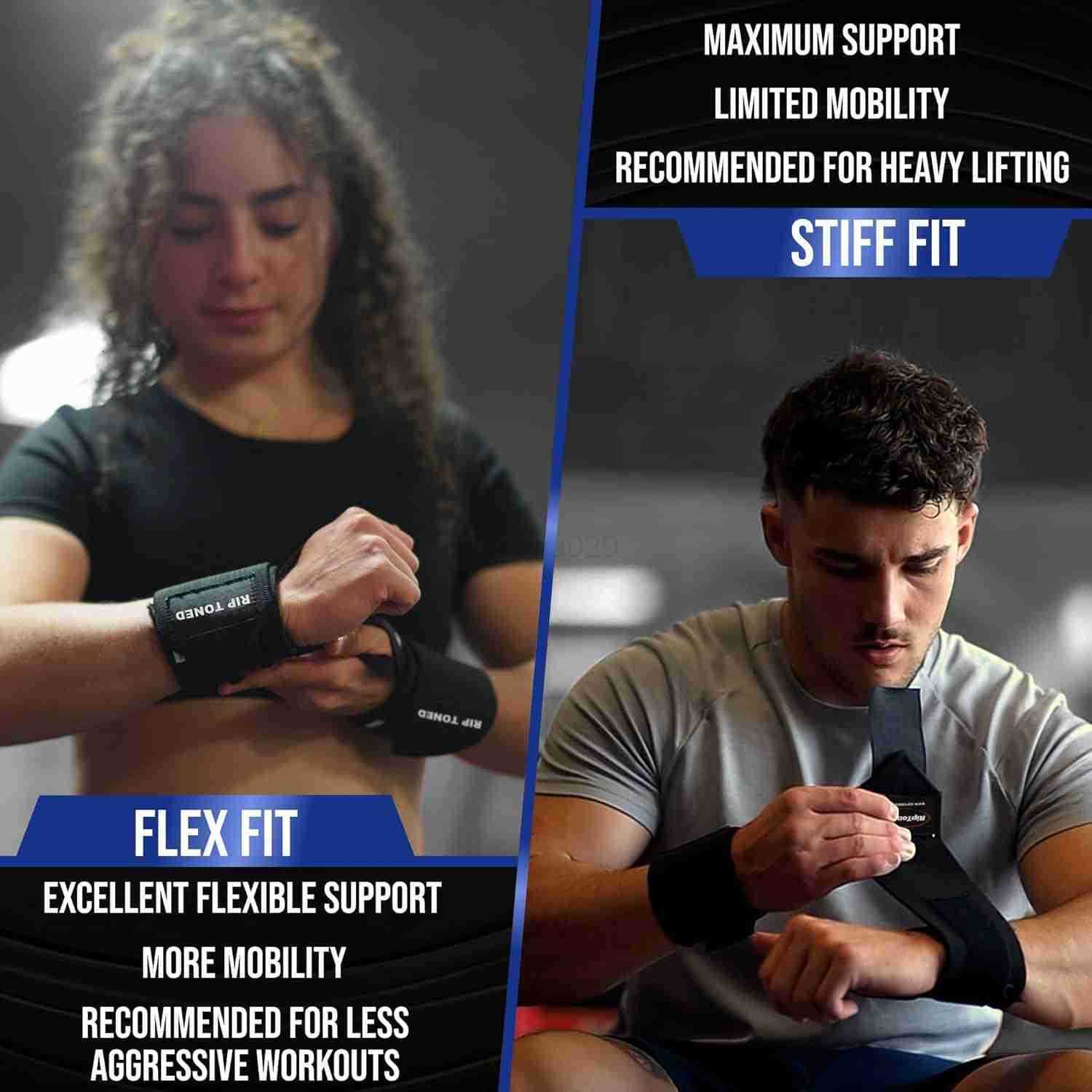 Toned 18 Wrist Wraps Wrist Straps for Weightlifting Lift Better Protect Wrist Pain Adjustable Durable Machine Washable Wrist Wraps for Weightlifting U